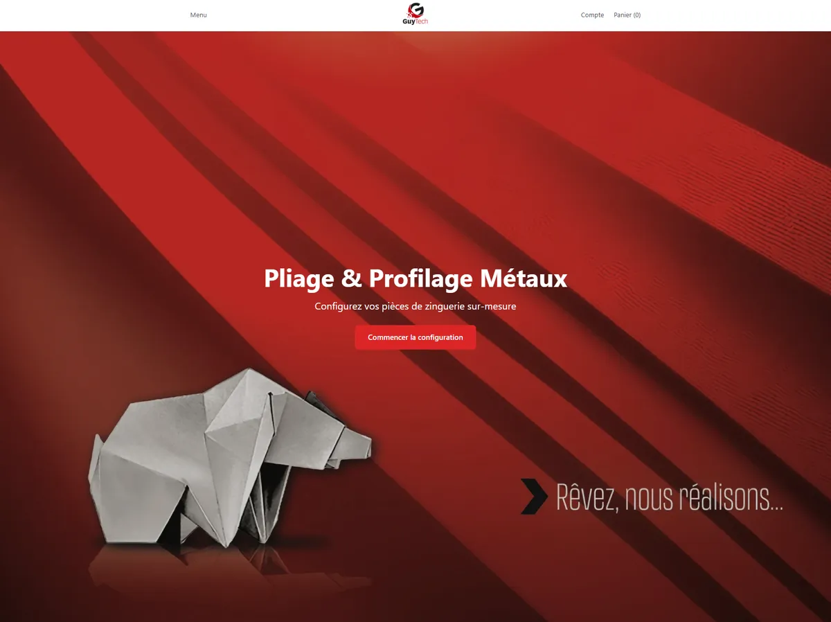 Hero du configurateur GuyTech